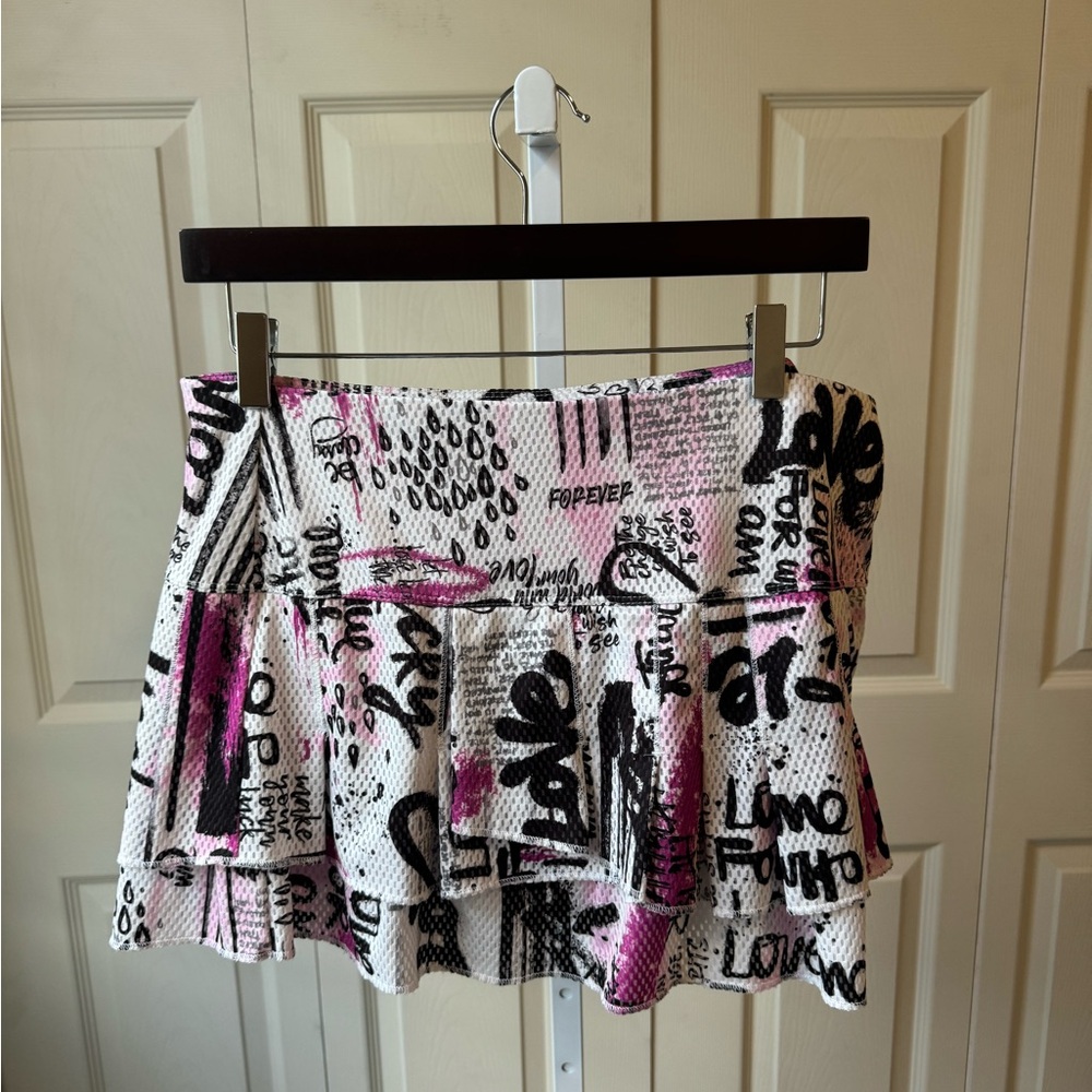 Fun printed tennis skirt - Lucky in Love